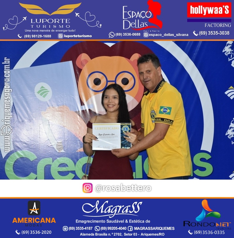 Entrega Certificados Curso Cursos Básico e Avançado do Credilions Projeto Inclusão Digital em Ariquemes RO
