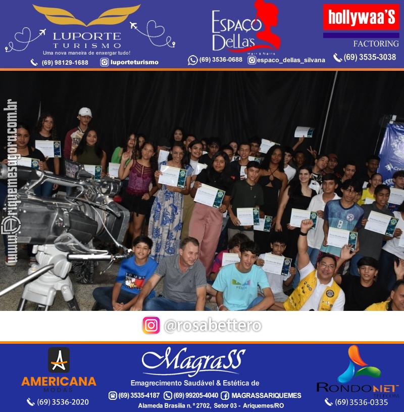 Entrega Certificados Curso Cursos Básico e Avançado do Credilions Projeto Inclusão Digital em Ariquemes RO