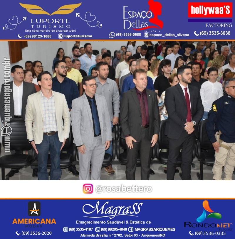 Diplomação Prefeita, Vice e Vereadores eleitos em Ariquemes Rondônia