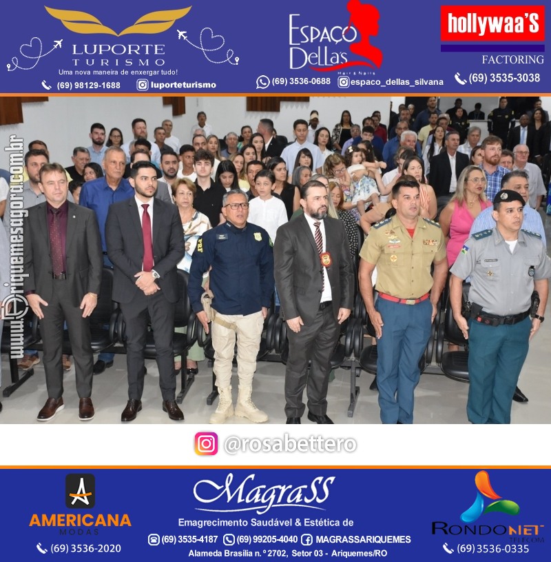 Diplomação Prefeita, Vice e Vereadores eleitos em Ariquemes Rondônia