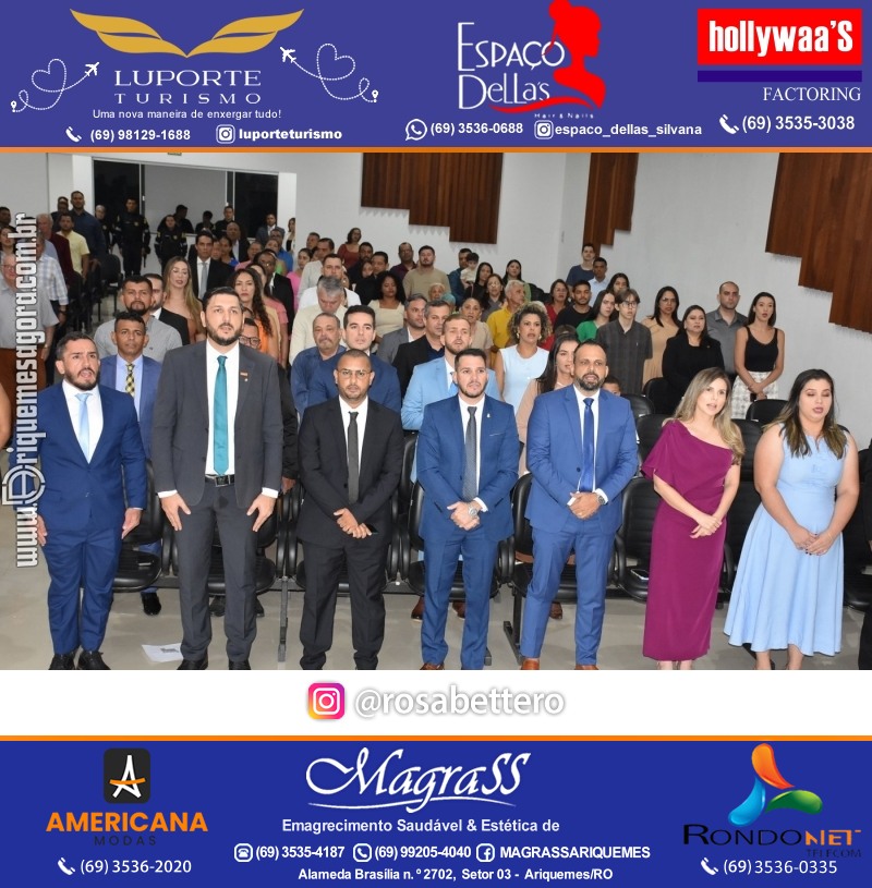 Diplomação Prefeita, Vice e Vereadores eleitos em Ariquemes Rondônia