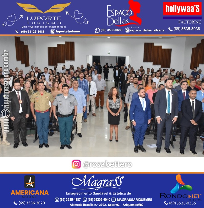 Diplomação Prefeita, Vice e Vereadores eleitos em Ariquemes Rondônia