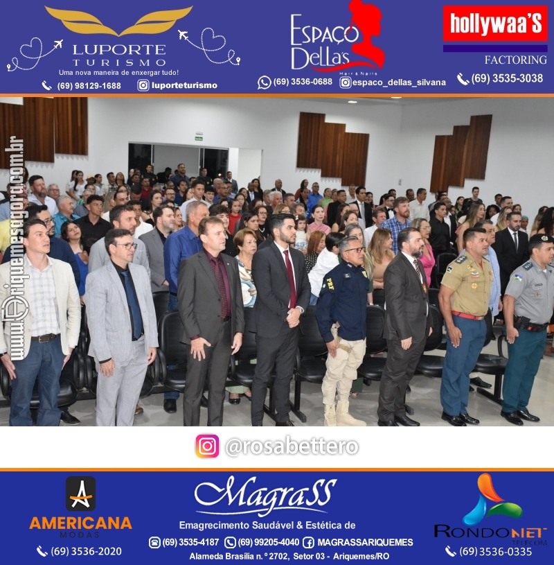 Diplomação Prefeita, Vice e Vereadores eleitos em Ariquemes Rondônia