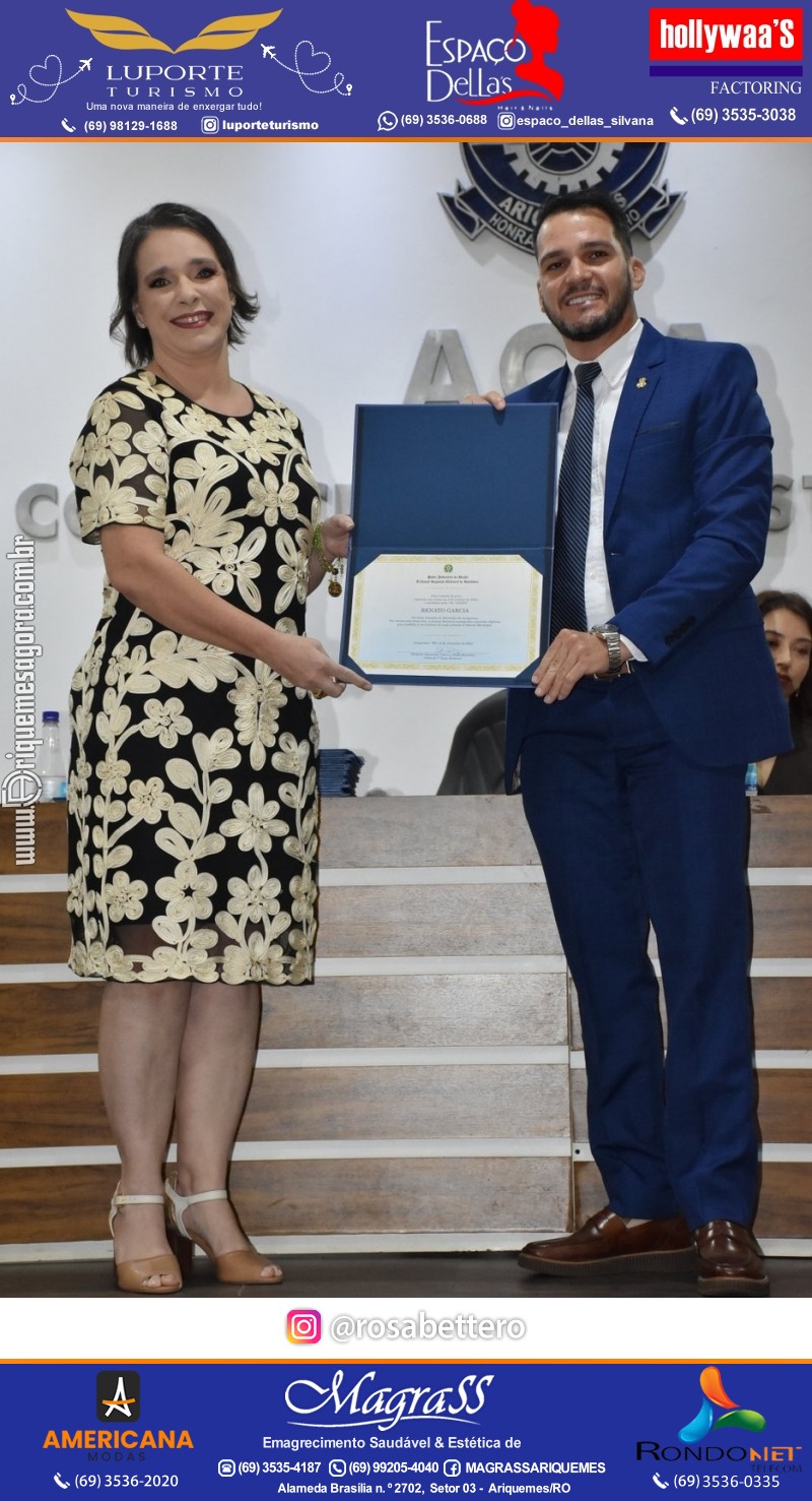 Diplomação Prefeita, Vice e Vereadores eleitos em Ariquemes Rondônia