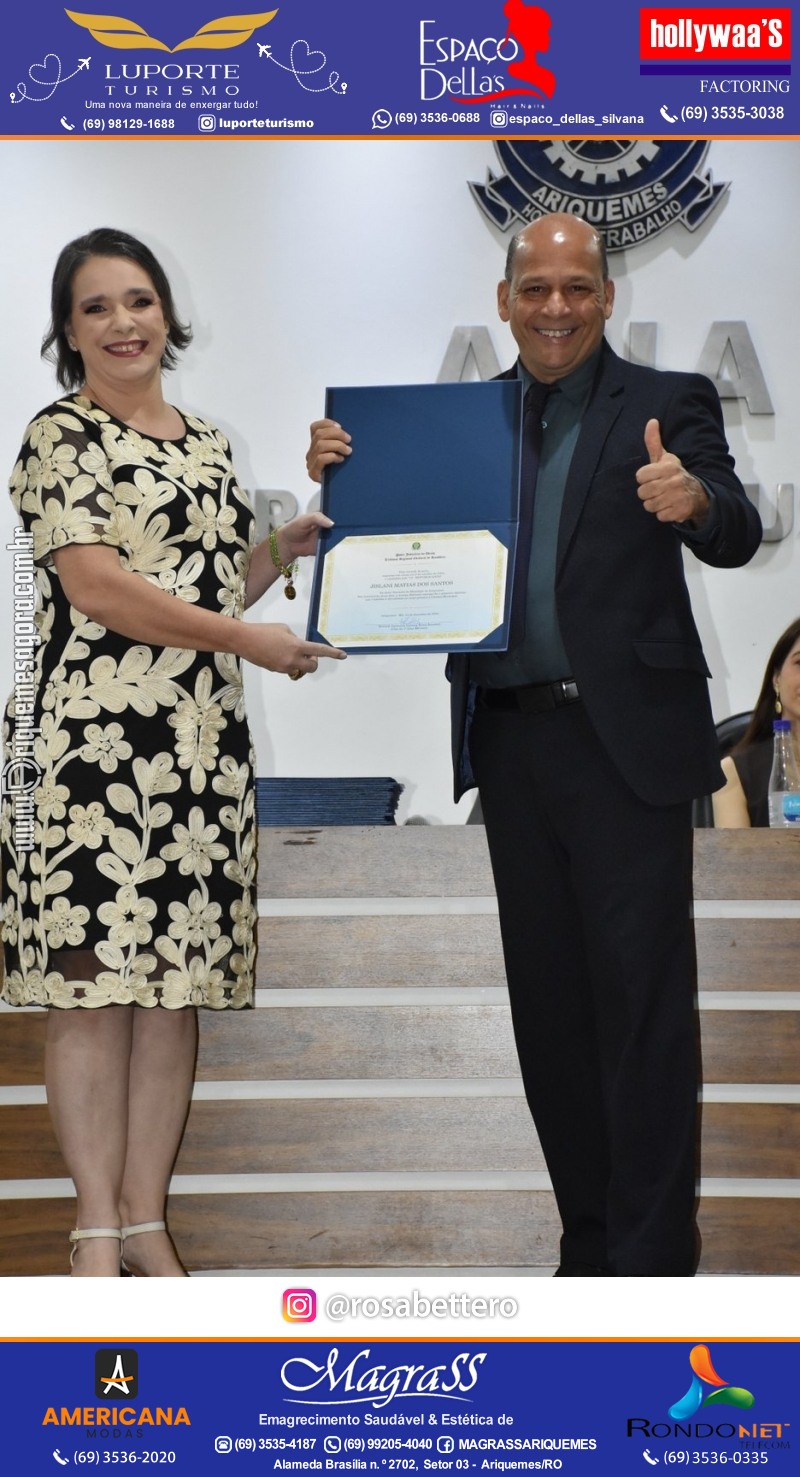 Diplomação Prefeita, Vice e Vereadores eleitos em Ariquemes Rondônia
