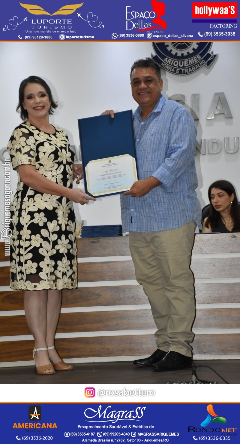 Diplomação Prefeita, Vice e Vereadores eleitos em Ariquemes Rondônia