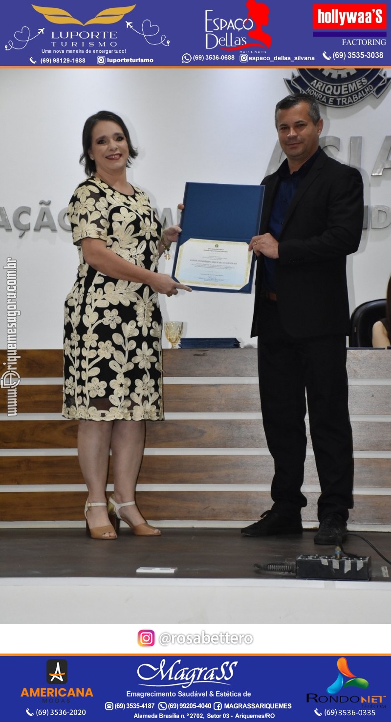 Diplomação Prefeita, Vice e Vereadores eleitos em Ariquemes Rondônia