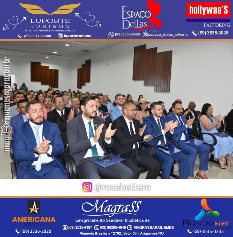Diplomação Prefeita, Vice e Vereadores eleitos em Ariquemes Rondônia