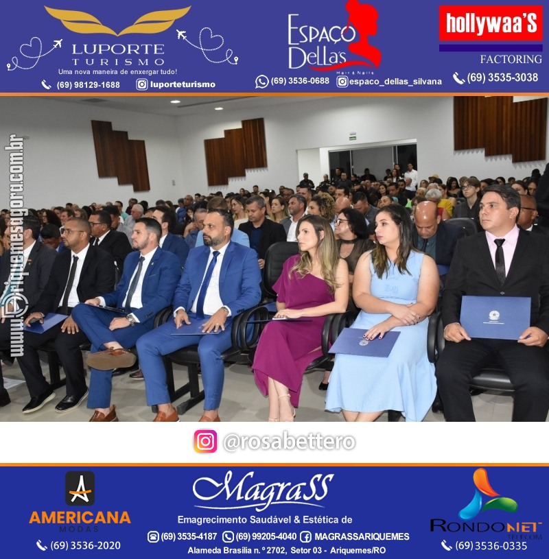 Diplomação Prefeita, Vice e Vereadores eleitos em Ariquemes Rondônia