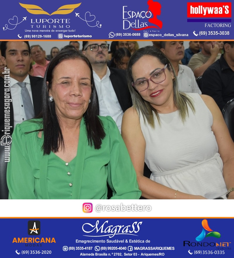 Diplomação Prefeita, Vice e Vereadores eleitos em Ariquemes Rondônia