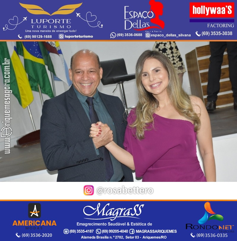 Diplomação Prefeita, Vice e Vereadores eleitos em Ariquemes Rondônia