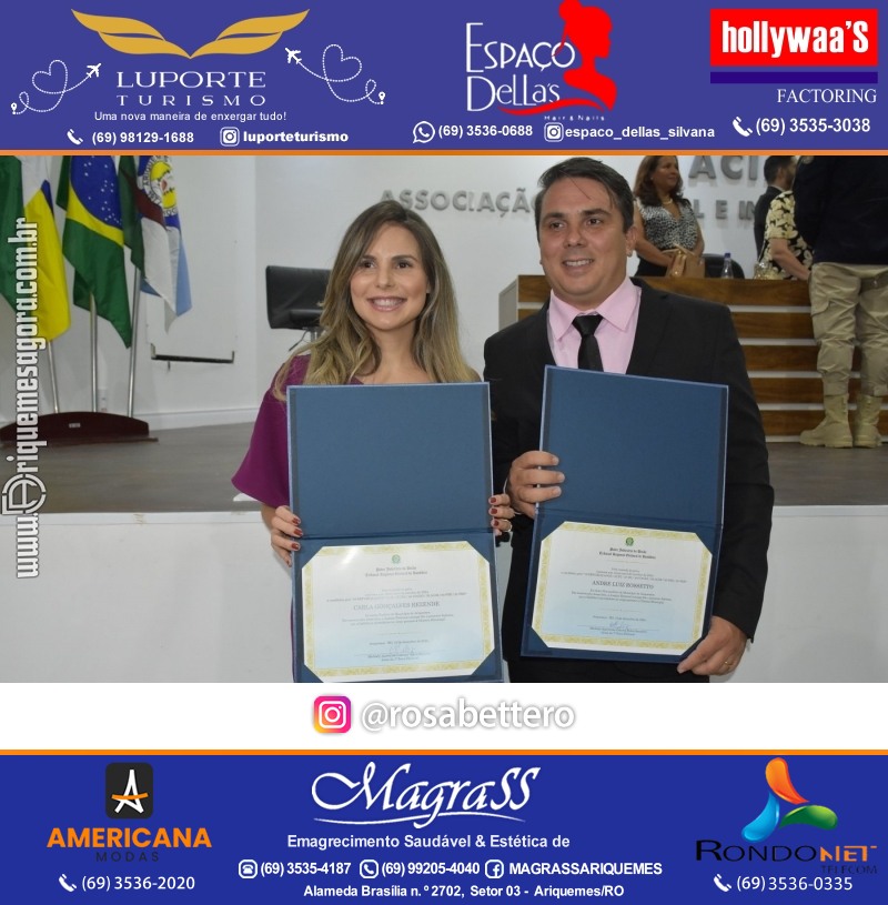 Diplomação Prefeita, Vice e Vereadores eleitos em Ariquemes Rondônia