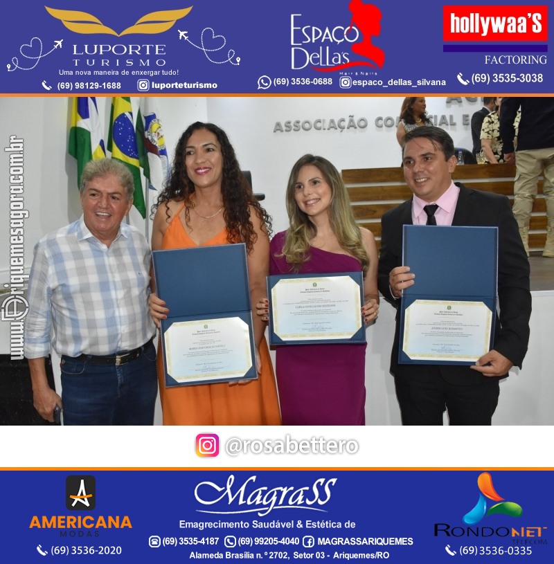 Diplomação Prefeita, Vice e Vereadores eleitos em Ariquemes Rondônia