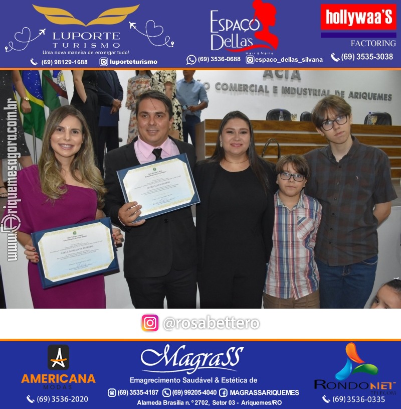 Diplomação Prefeita, Vice e Vereadores eleitos em Ariquemes Rondônia