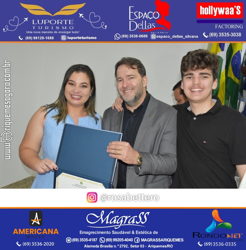 Diplomação Prefeita, Vice e Vereadores eleitos em Ariquemes Rondônia