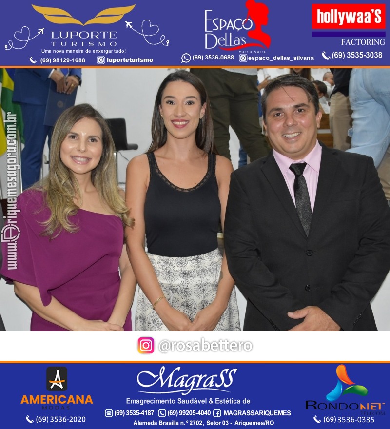 Diplomação Prefeita, Vice e Vereadores eleitos em Ariquemes Rondônia