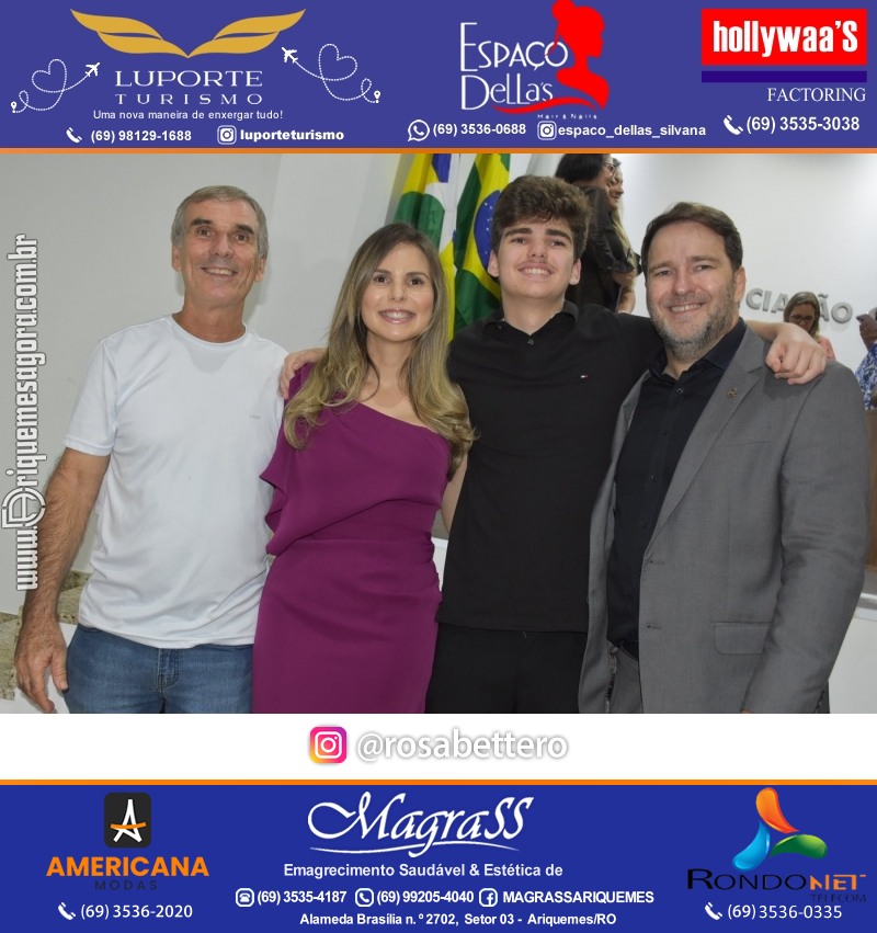 Diplomação Prefeita, Vice e Vereadores eleitos em Ariquemes Rondônia