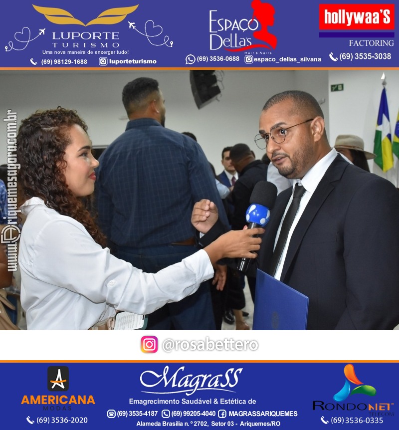 Diplomação Prefeita, Vice e Vereadores eleitos em Ariquemes Rondônia