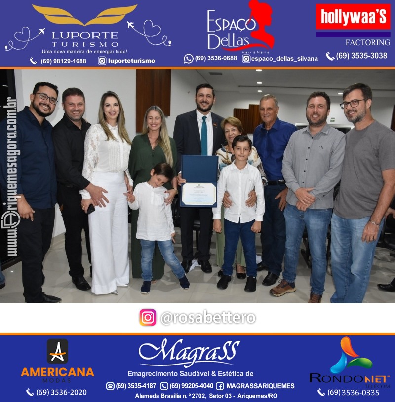 Diplomação Prefeita, Vice e Vereadores eleitos em Ariquemes Rondônia