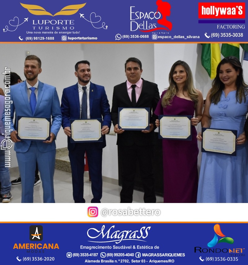 Diplomação Prefeita, Vice e Vereadores eleitos em Ariquemes Rondônia