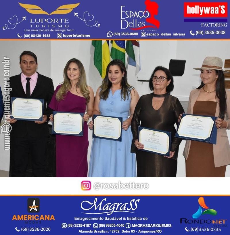Diplomação Prefeita, Vice e Vereadores eleitos em Ariquemes Rondônia