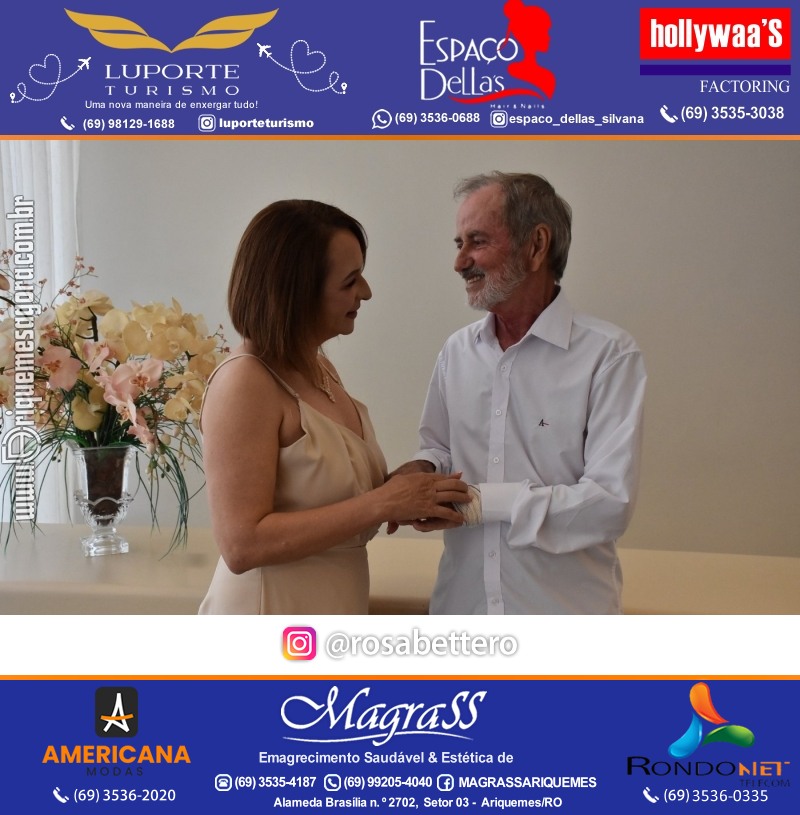 Casamento no Cartório Civil em Ariquemes de Lindalva Alves & Belmiro Ferreira