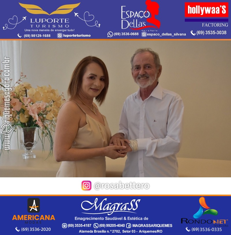 Casamento no Cartório Civil em Ariquemes de Lindalva Alves & Belmiro Ferreira