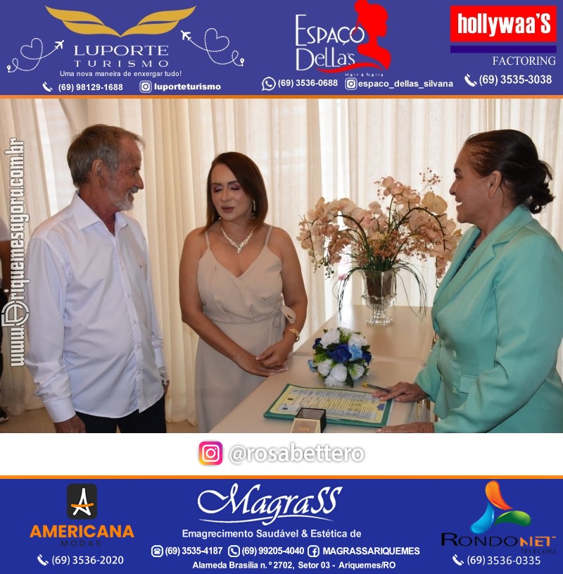 Casamento no Cartório Civil em Ariquemes de Lindalva Alves & Belmiro Ferreira