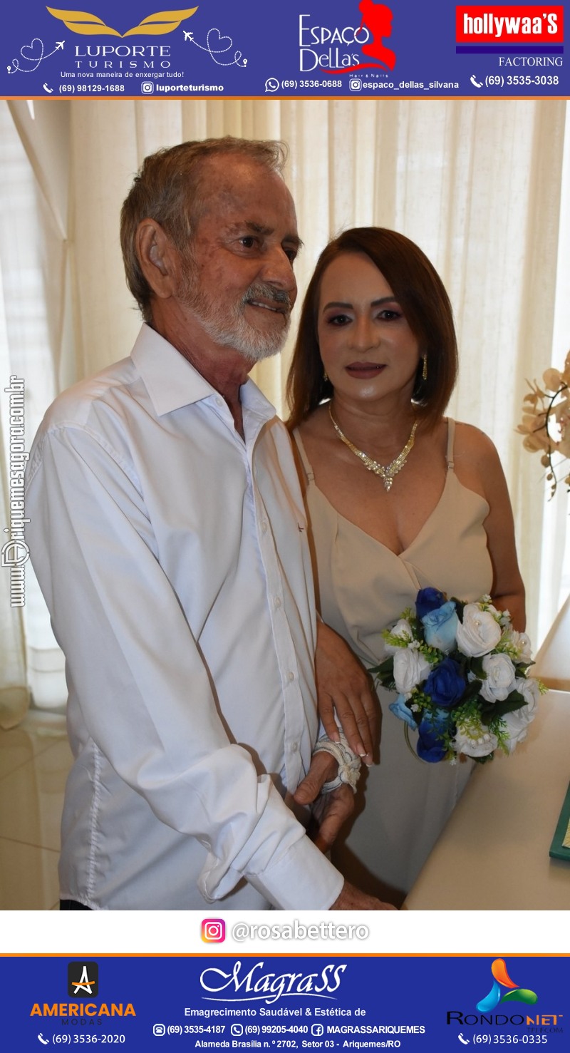 Casamento no Cartório Civil em Ariquemes de Lindalva Alves & Belmiro Ferreira