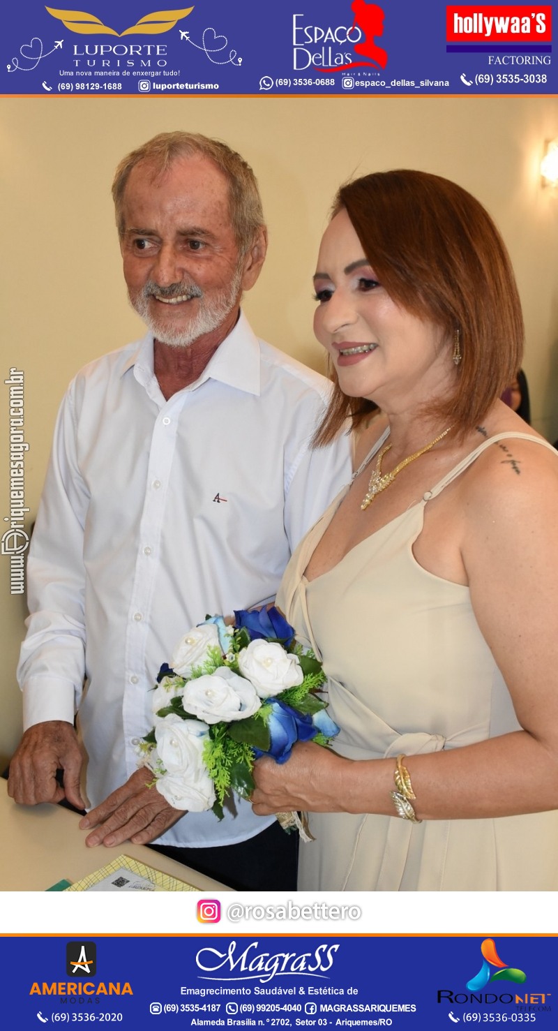 Casamento no Cartório Civil em Ariquemes de Lindalva Alves & Belmiro Ferreira