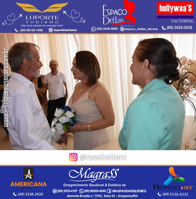 Casamento no Cartório Civil em Ariquemes de Lindalva Alves & Belmiro Ferreira