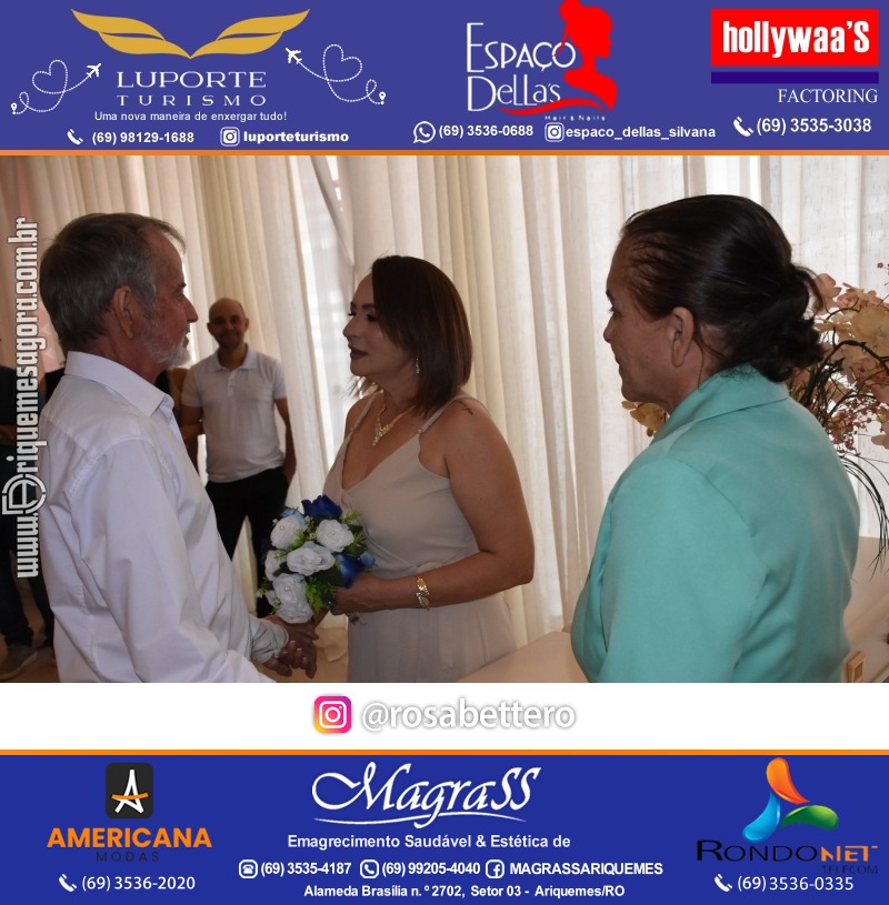 Casamento no Cartório Civil em Ariquemes de Lindalva Alves & Belmiro Ferreira
