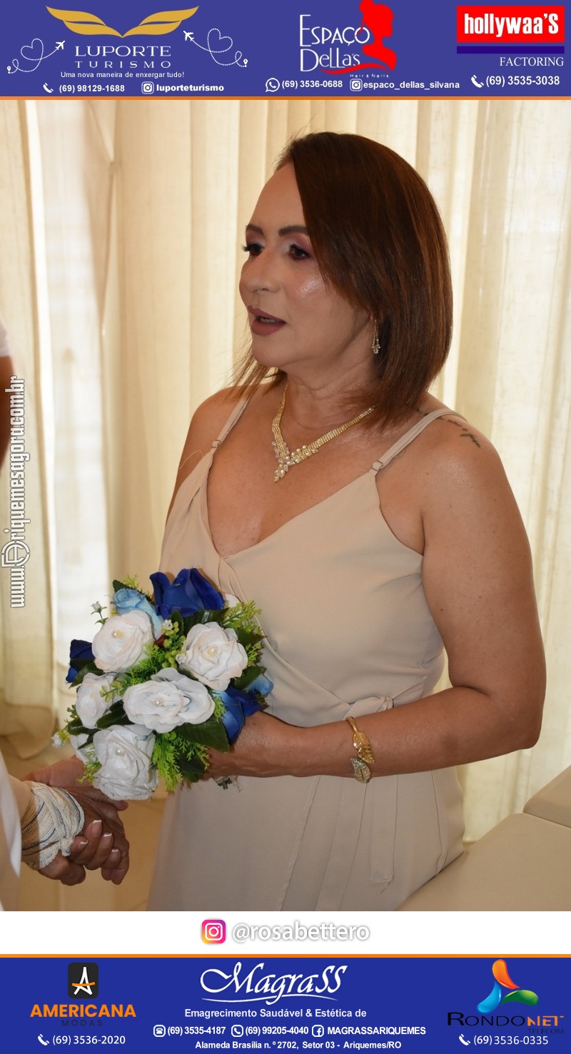 Casamento no Cartório Civil em Ariquemes de Lindalva Alves & Belmiro Ferreira