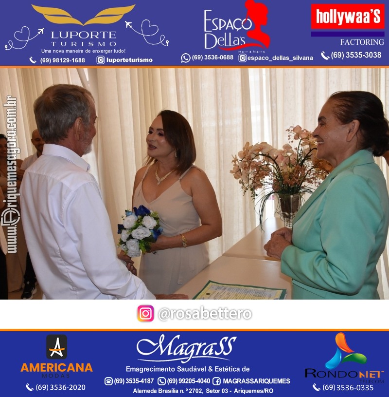 Casamento no Cartório Civil em Ariquemes de Lindalva Alves & Belmiro Ferreira
