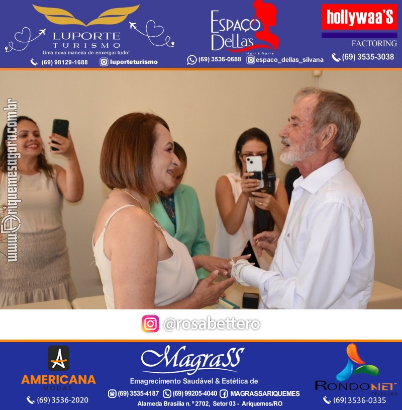 Casamento no Cartório Civil em Ariquemes de Lindalva Alves & Belmiro Ferreira