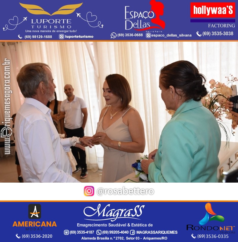 Casamento no Cartório Civil em Ariquemes de Lindalva Alves & Belmiro Ferreira