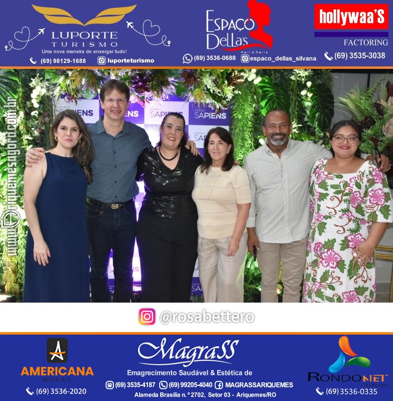 Coquetel Lançamento Oficial Colégio Sapiens Excelência em Ariquemes Rondônia