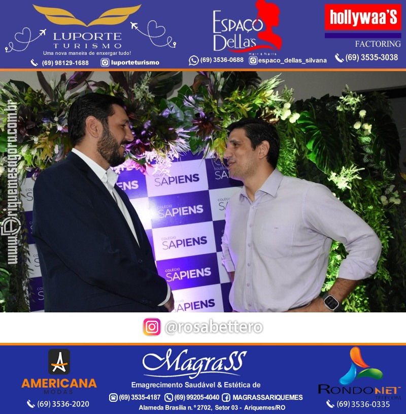 Coquetel Lançamento Oficial Colégio Sapiens Excelência em Ariquemes Rondônia