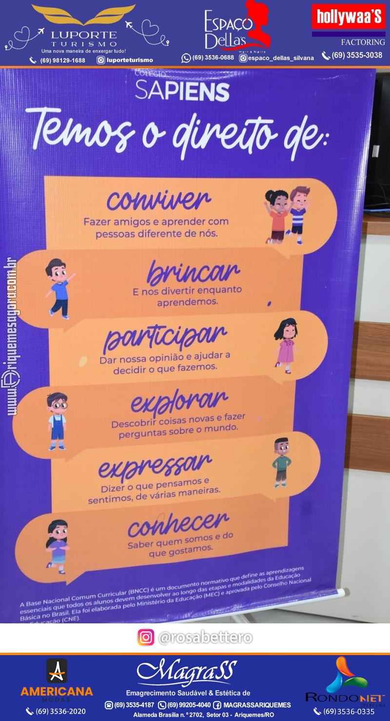 Coquetel Lançamento Oficial Colégio Sapiens Excelência em Ariquemes Rondônia