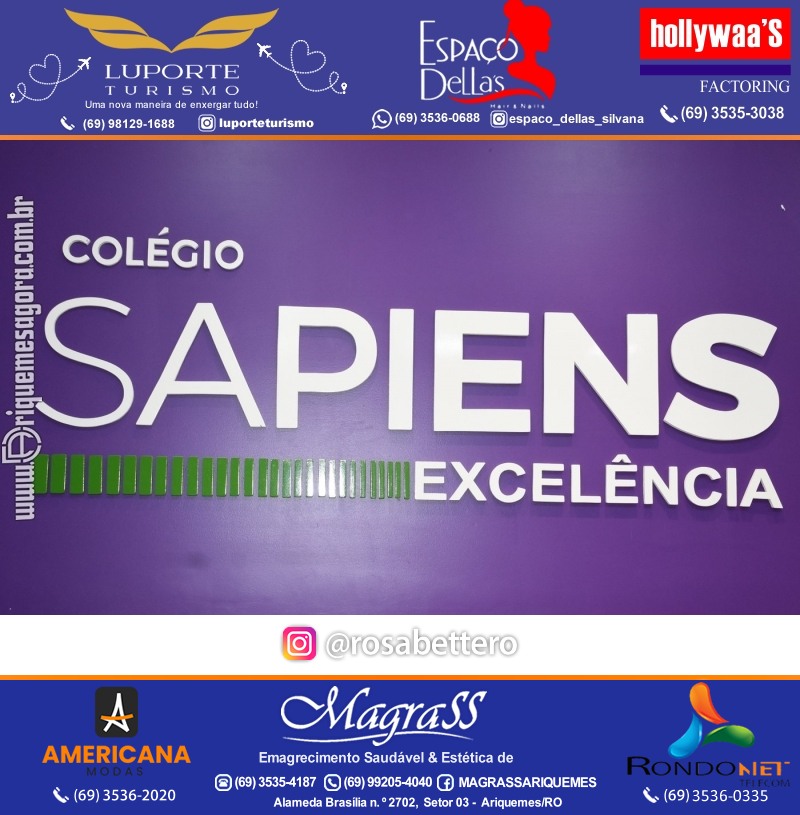 Coquetel Lançamento Oficial Colégio Sapiens Excelência em Ariquemes Rondônia