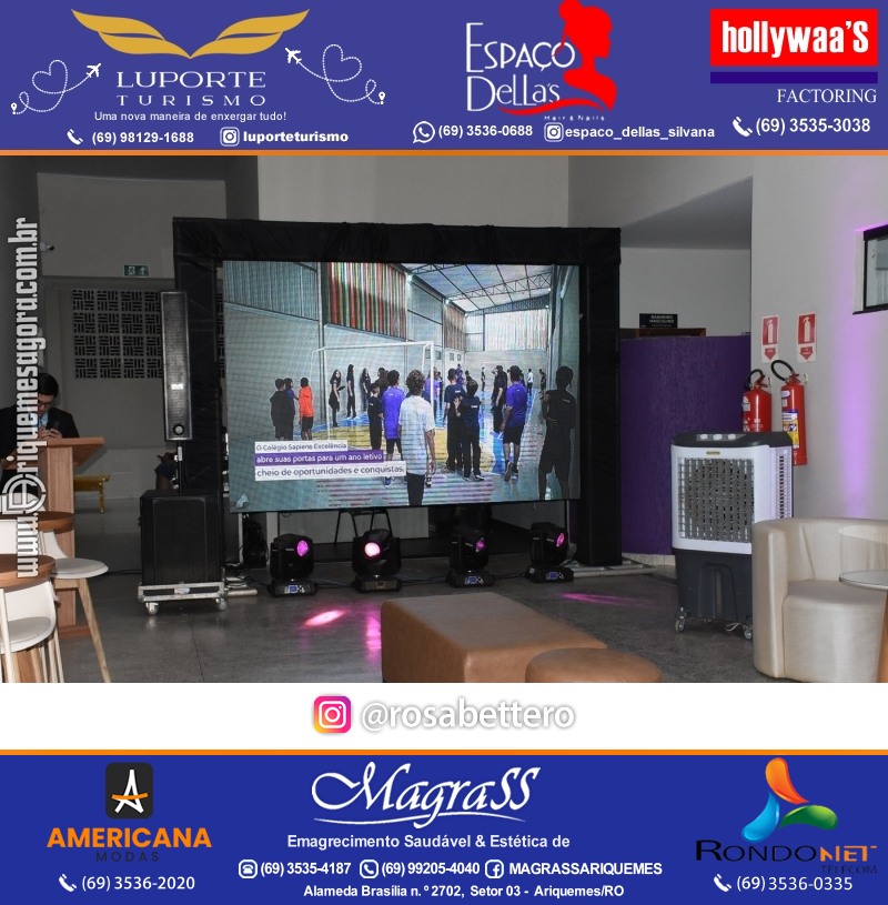 Coquetel Lançamento Oficial Colégio Sapiens Excelência em Ariquemes Rondônia