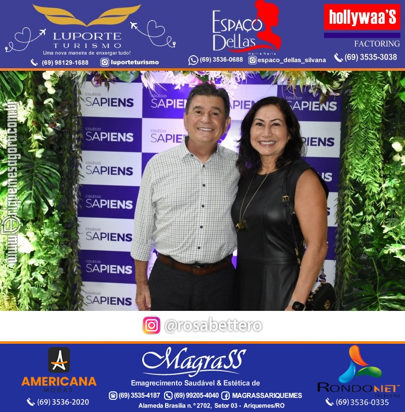 Coquetel Lançamento Oficial Colégio Sapiens Excelência em Ariquemes Rondônia