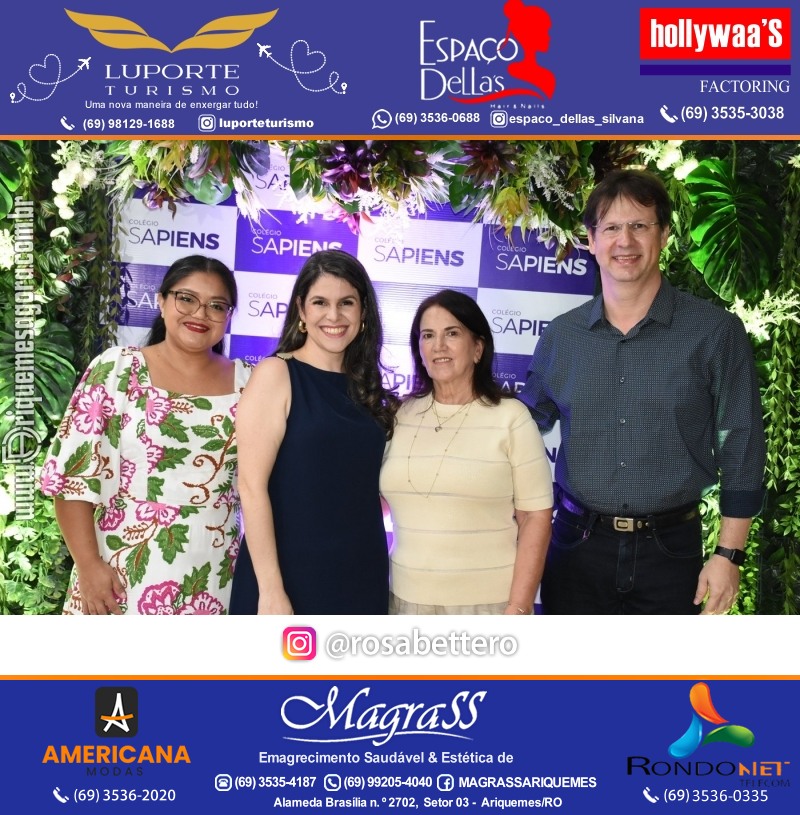 Coquetel Lançamento Oficial Colégio Sapiens Excelência em Ariquemes Rondônia