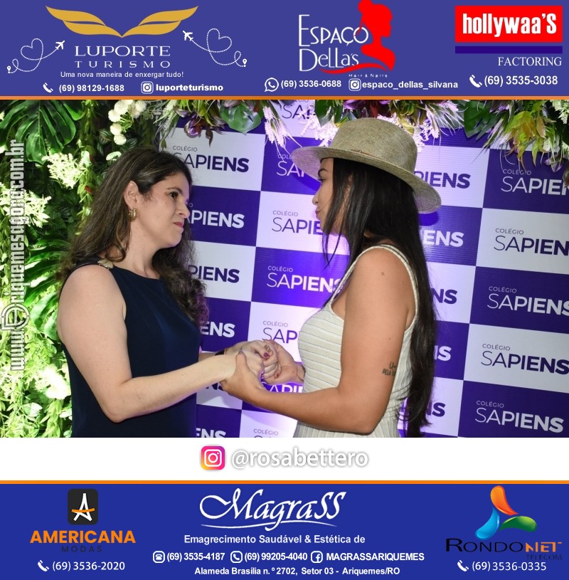 Coquetel Lançamento Oficial Colégio Sapiens Excelência em Ariquemes Rondônia