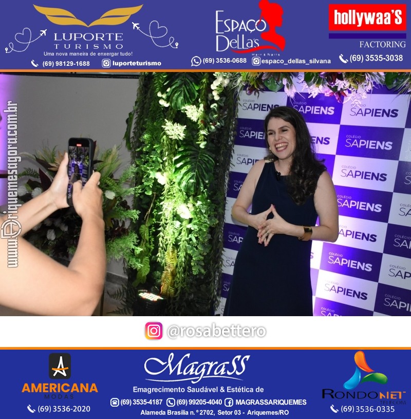 Coquetel Lançamento Oficial Colégio Sapiens Excelência em Ariquemes Rondônia
