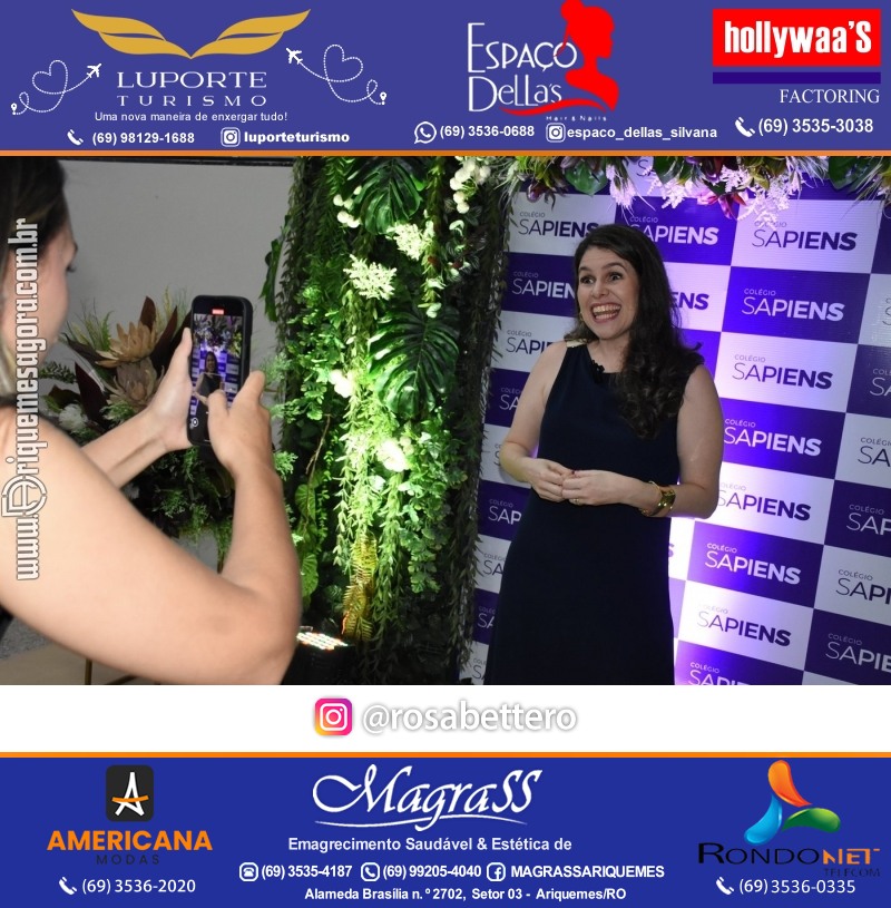 Coquetel Lançamento Oficial Colégio Sapiens Excelência em Ariquemes Rondônia