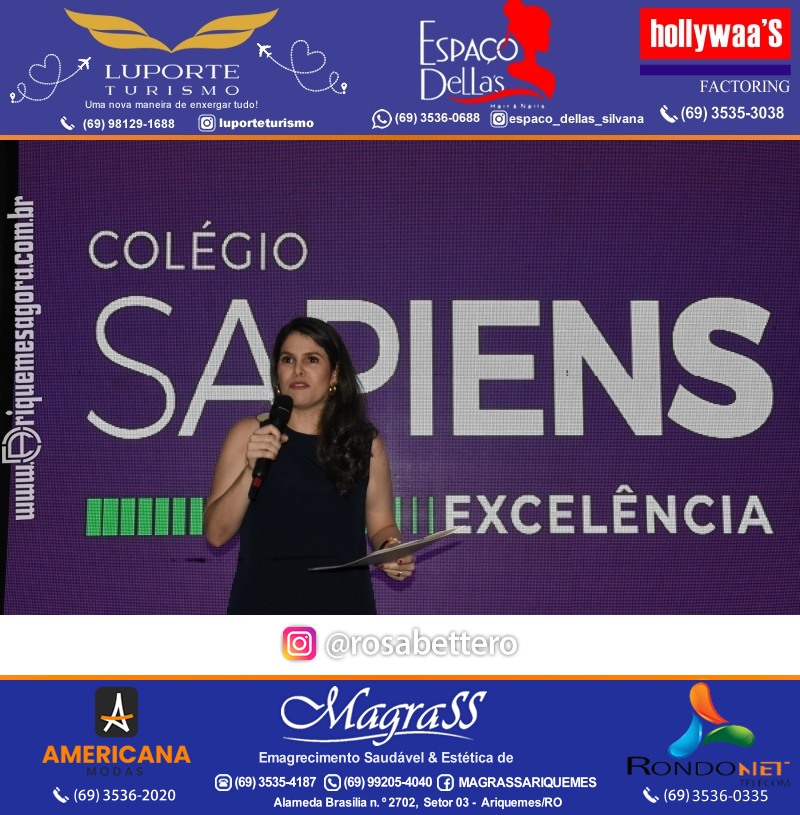 Coquetel Lançamento Oficial Colégio Sapiens Excelência em Ariquemes Rondônia