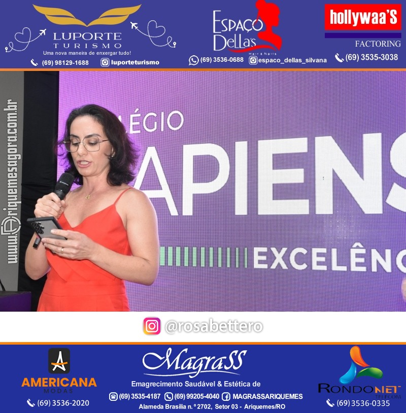 Coquetel Lançamento Oficial Colégio Sapiens Excelência em Ariquemes Rondônia