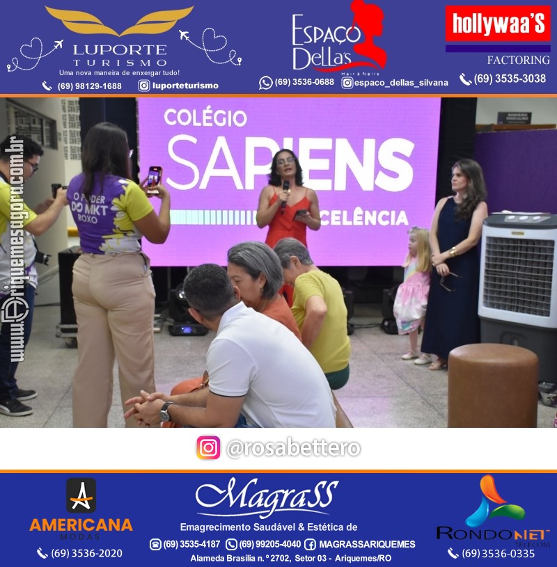 Coquetel Lançamento Oficial Colégio Sapiens Excelência em Ariquemes Rondônia