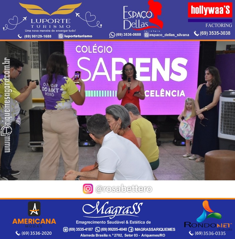 Coquetel Lançamento Oficial Colégio Sapiens Excelência em Ariquemes Rondônia